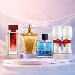 باكدج Avon للعطور + Pur Blanca Roll-On